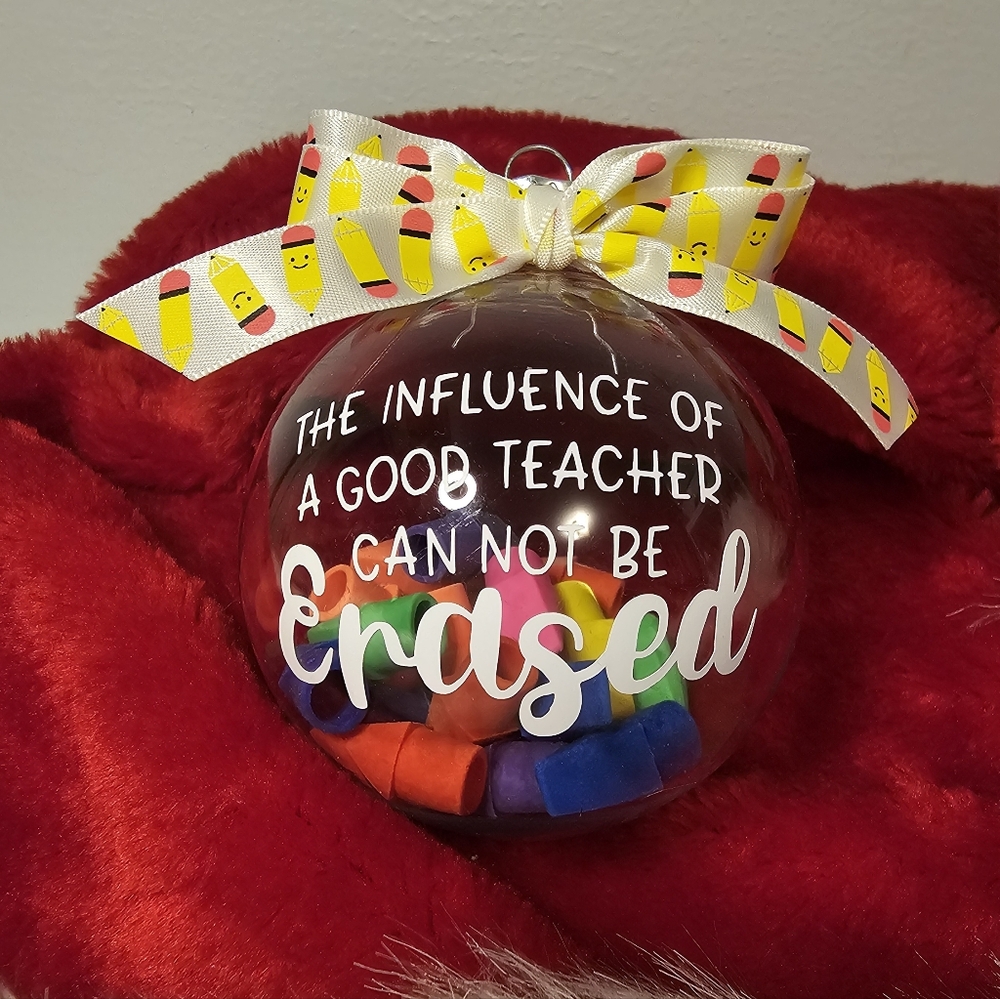 Handmade Teacher Appreciation Ornament with Gift Box (ONLY 2 LEFT)